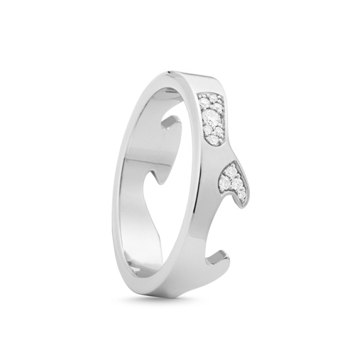 FUSION END Ring Diamant (Hvitt gull)