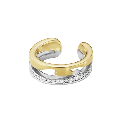 FUSION EAR CUFF PAVÉ 0.10ct (Gull/Hvitt gull)