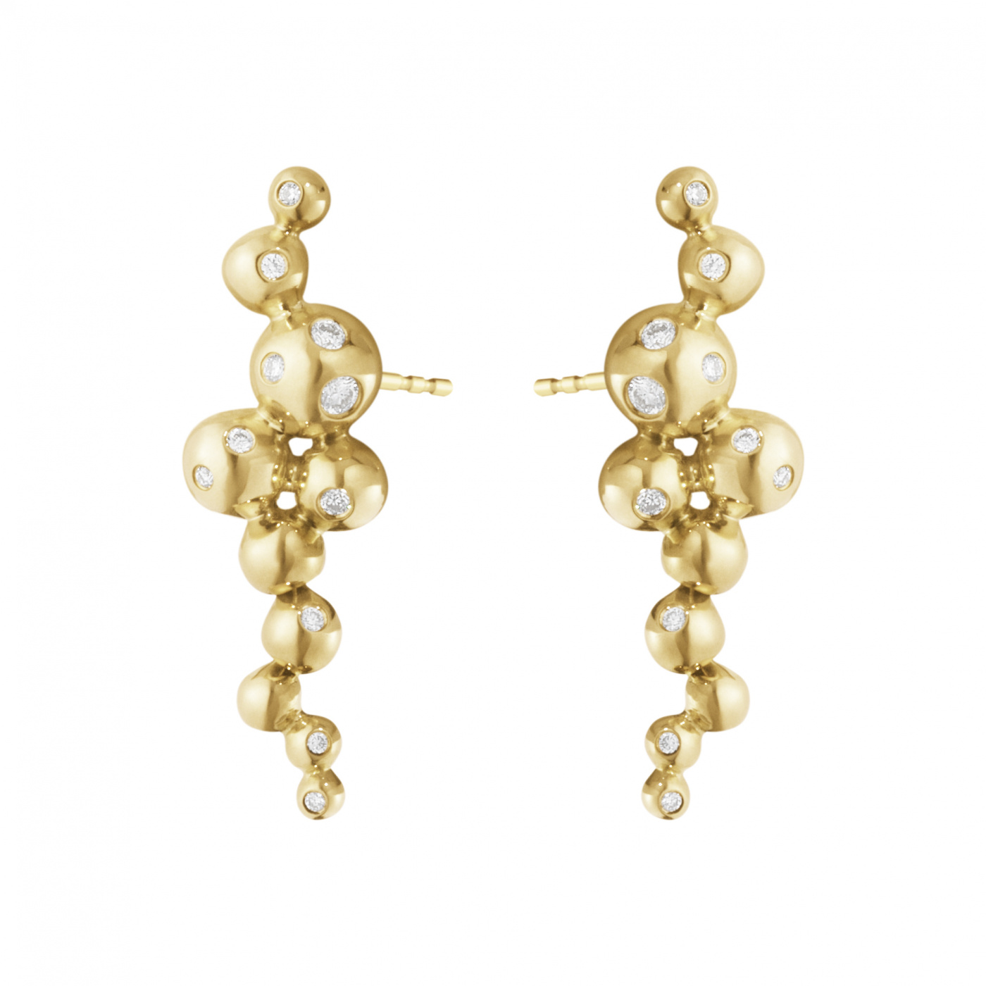 GRAPE SMALL Øreringer Gull 0.08 CT