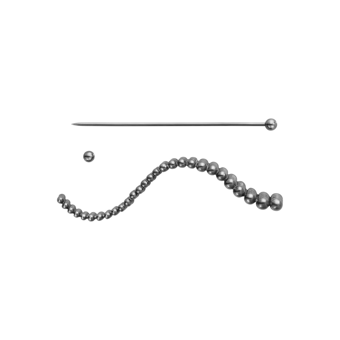 GRAPE A.R.H BROOCH Sølv, BLACK