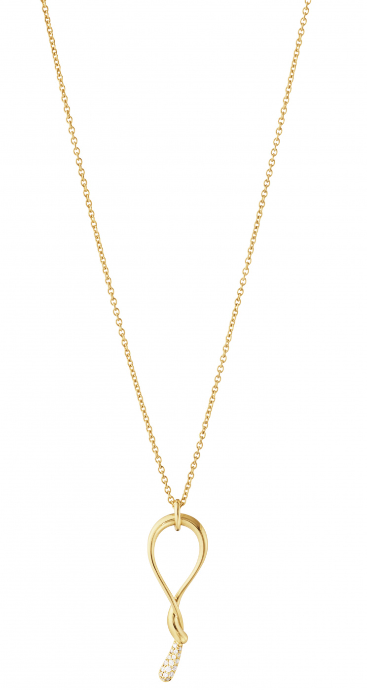 MERCY Swirl Pendant Gold 0,04ct