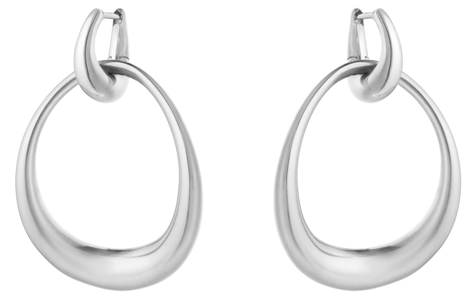 Offspring Earrings, big Silver