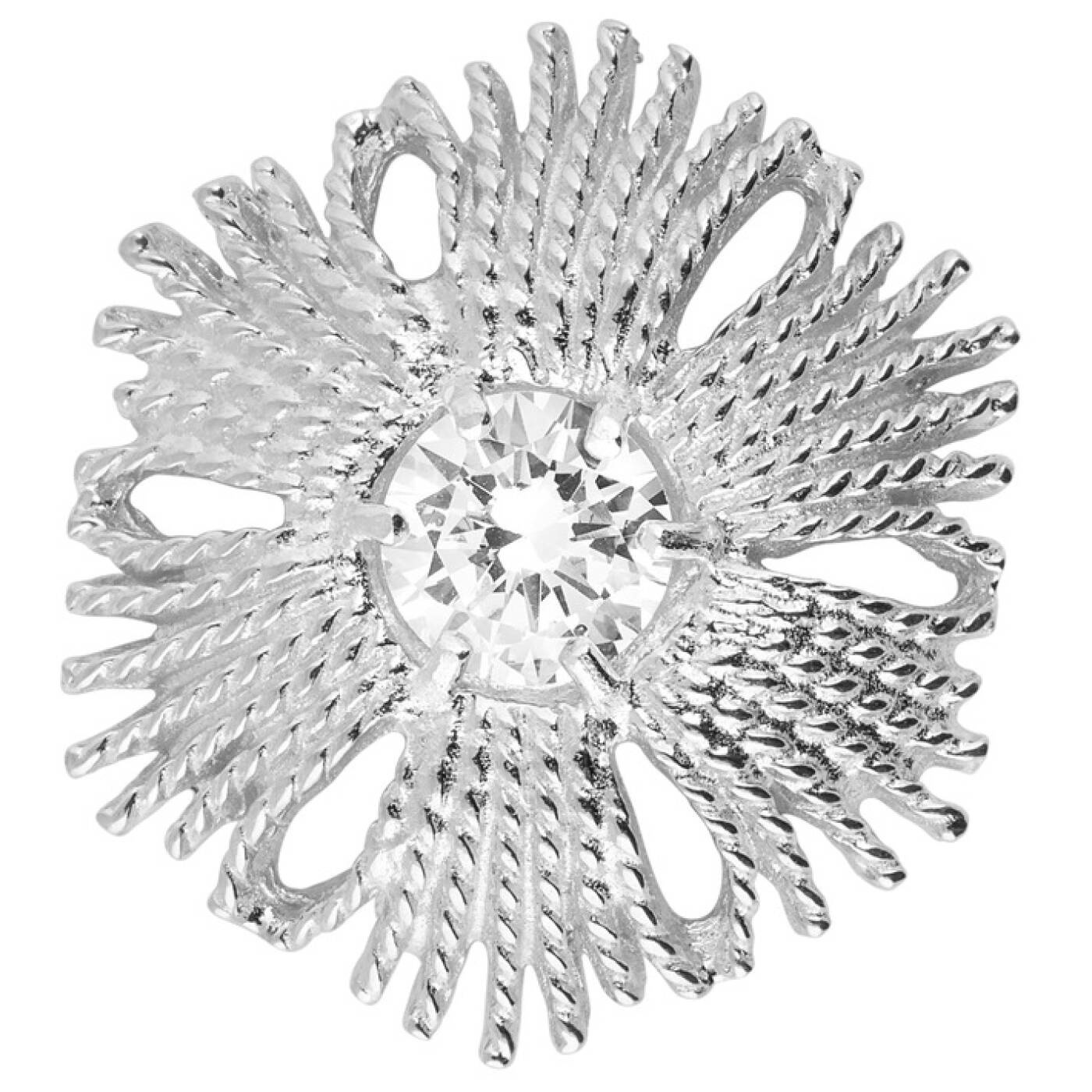 Gatsby big stone ring Sølv