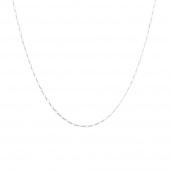 Figaro neck Sølv 60-65 cm