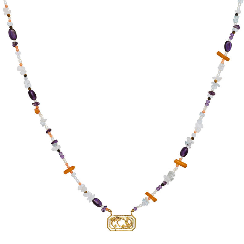 Zodiac Water Pisces Halskjede (Gull)