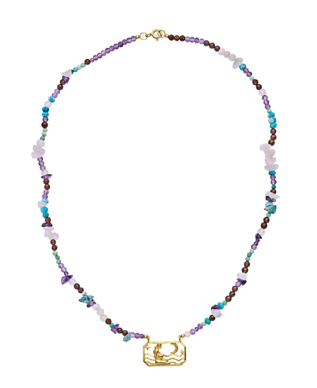 Zodiac Earth Virgo Halskjede (Gull)