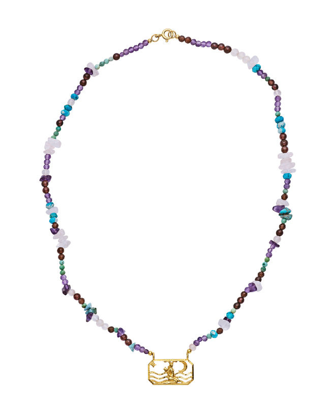 Zodiac Earth Capricorn Halskjede (Gull)