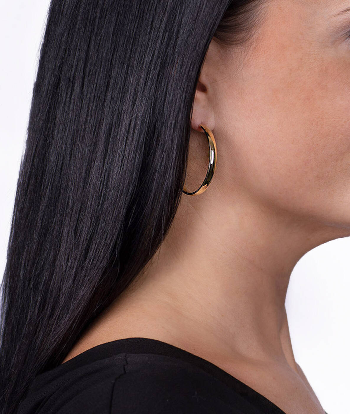 KLARA 40 mm Øredobber Gull