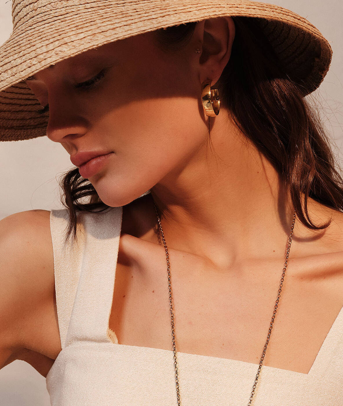 KLARA Wide 30mm Øredobber Gull