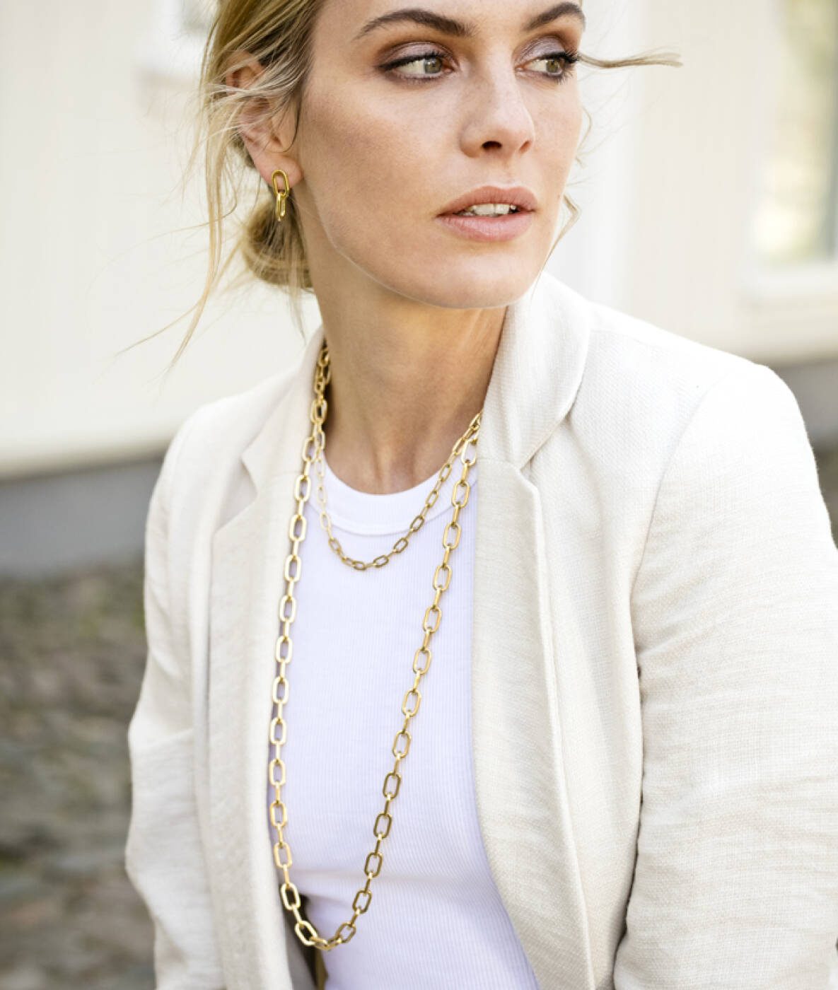 CHANIA Small Halskjede Gull