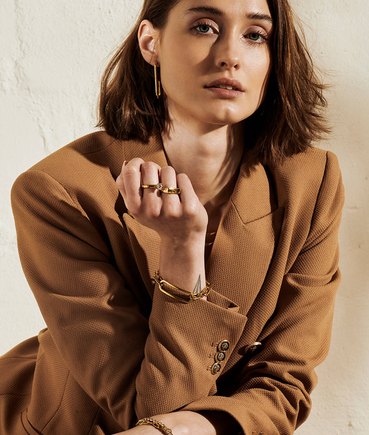 CHANIA Single Øredobber Gull