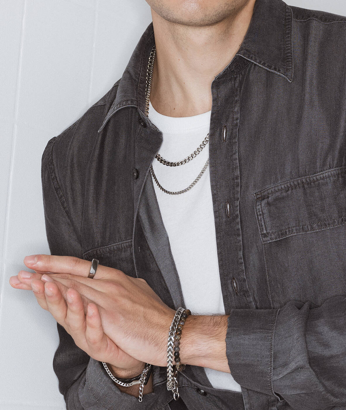 IGGY Small 60 Halskjede Gun Metal