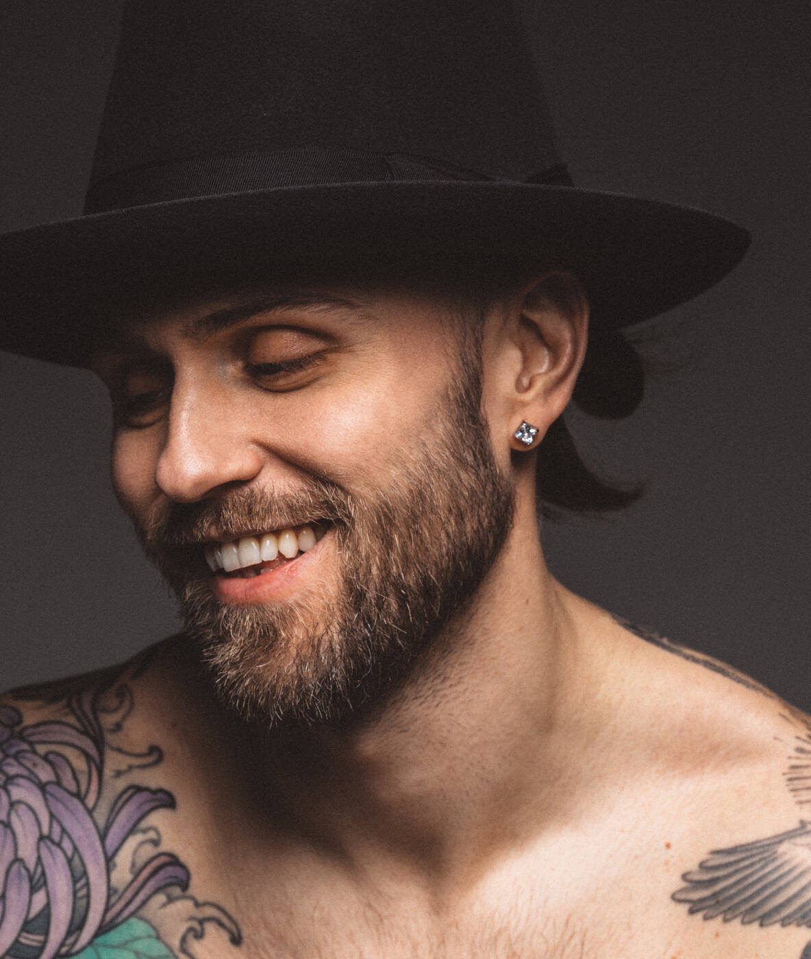 KIM Øredobber Svart/Svart