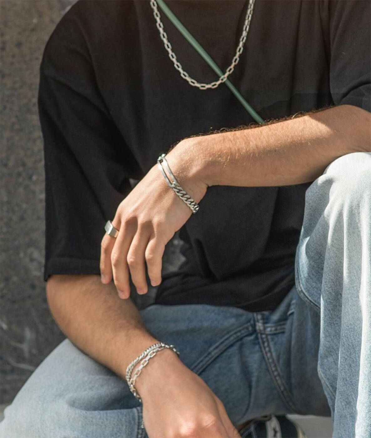 BENJAMIN Chain Armbånd Stål