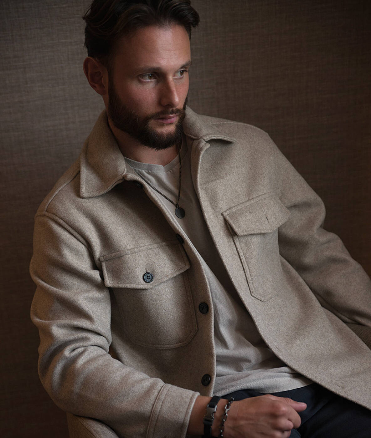 CHARLIE Halskjede Gun Metal