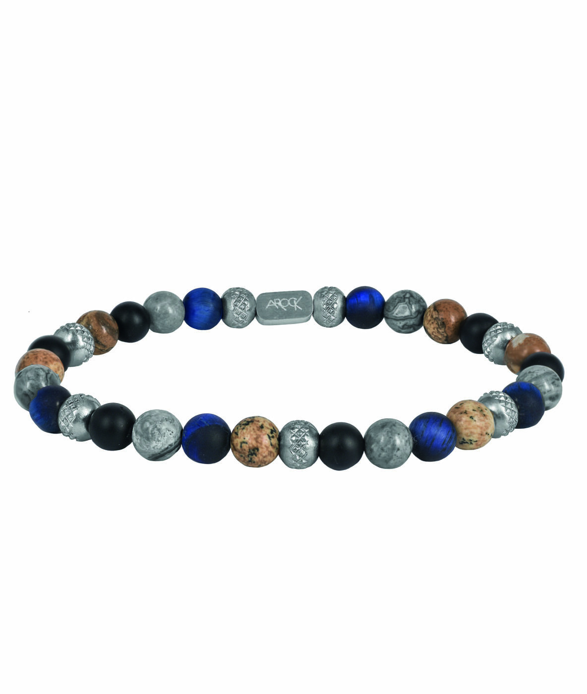 MIKE Armbånd Stål/Blå