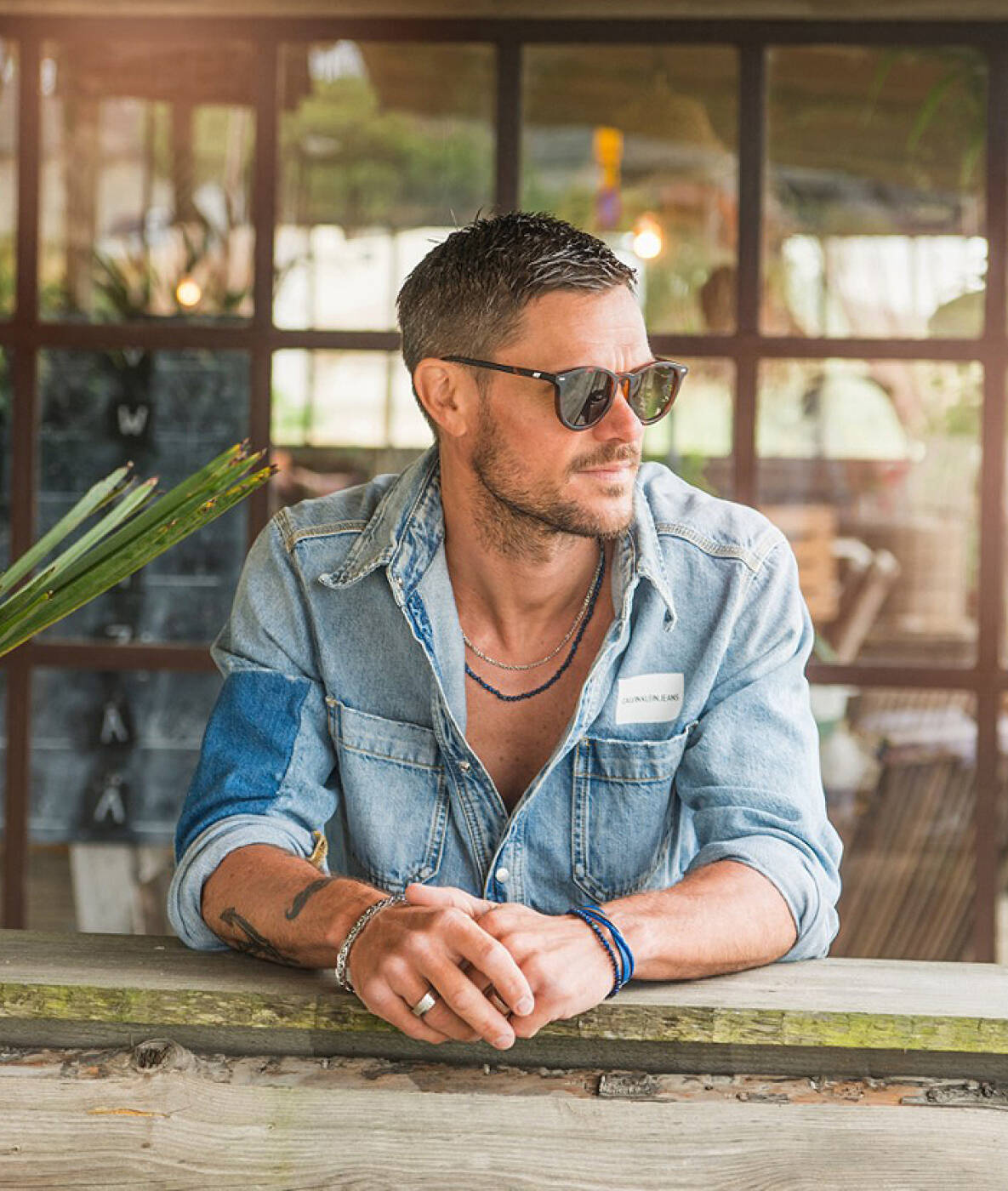 FELIX (Vegan) Armbånd Blå/Beige