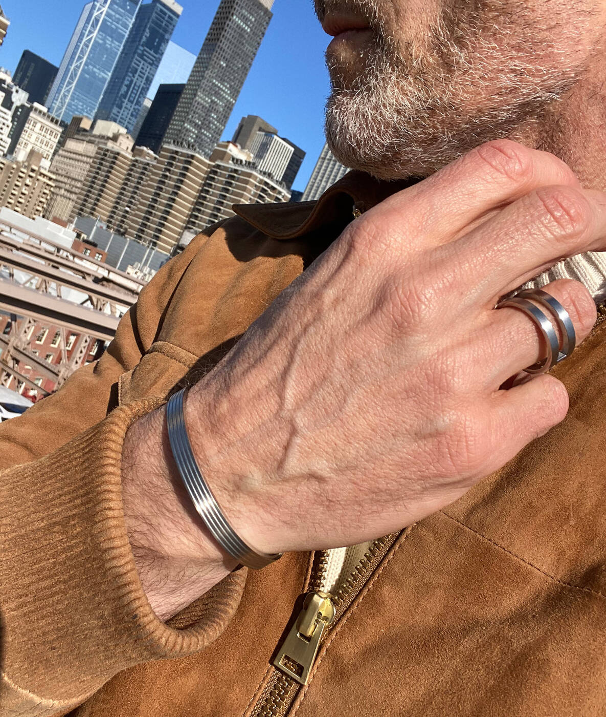 DAVE Bangle Armbånd Stål