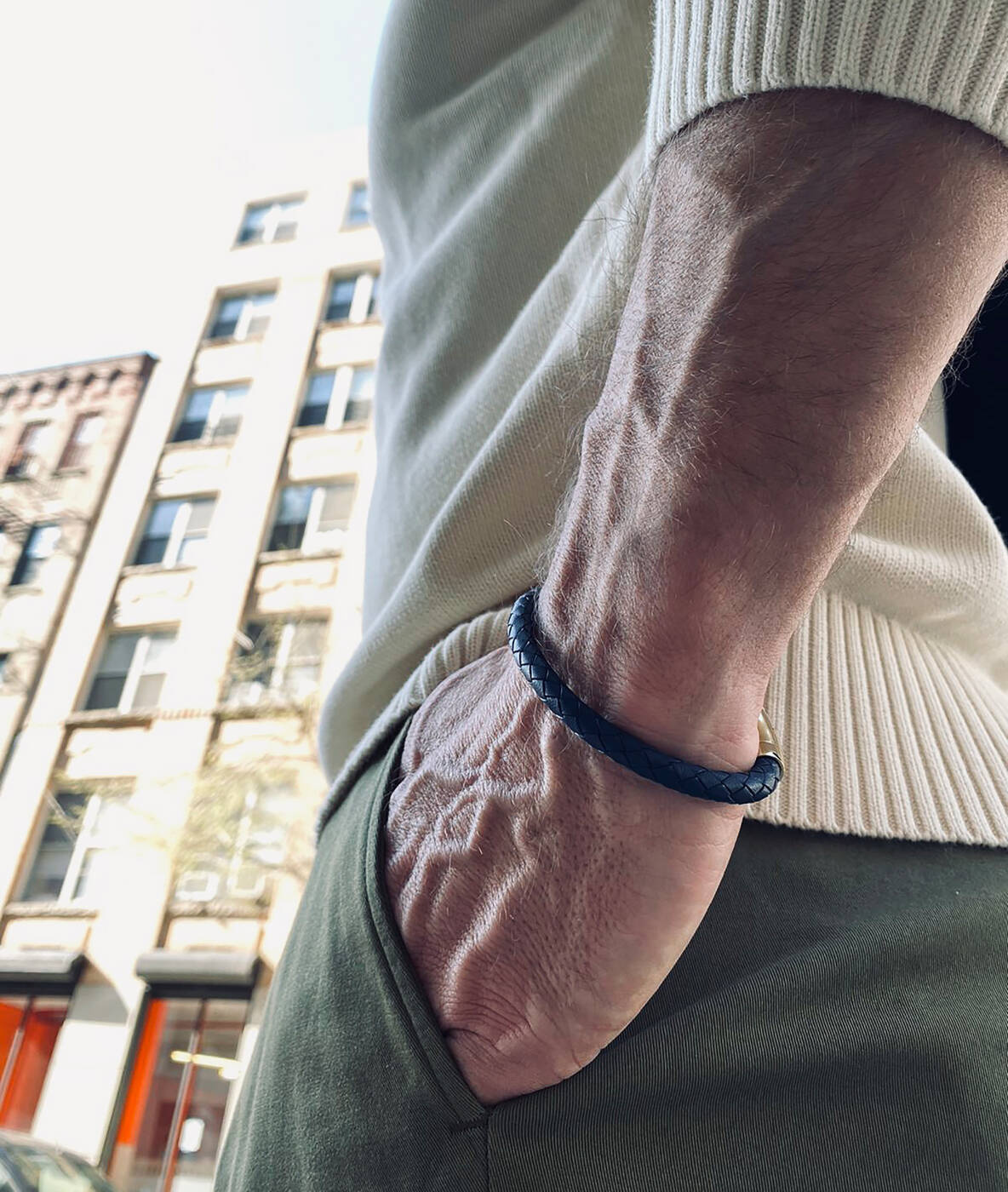 IZAR Armbånd Navy/Gull