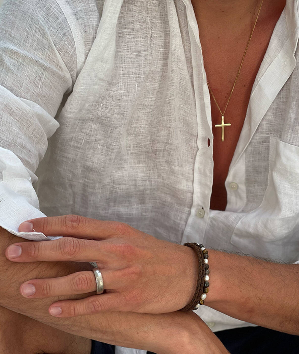 CROSS Long Halskjede Gull