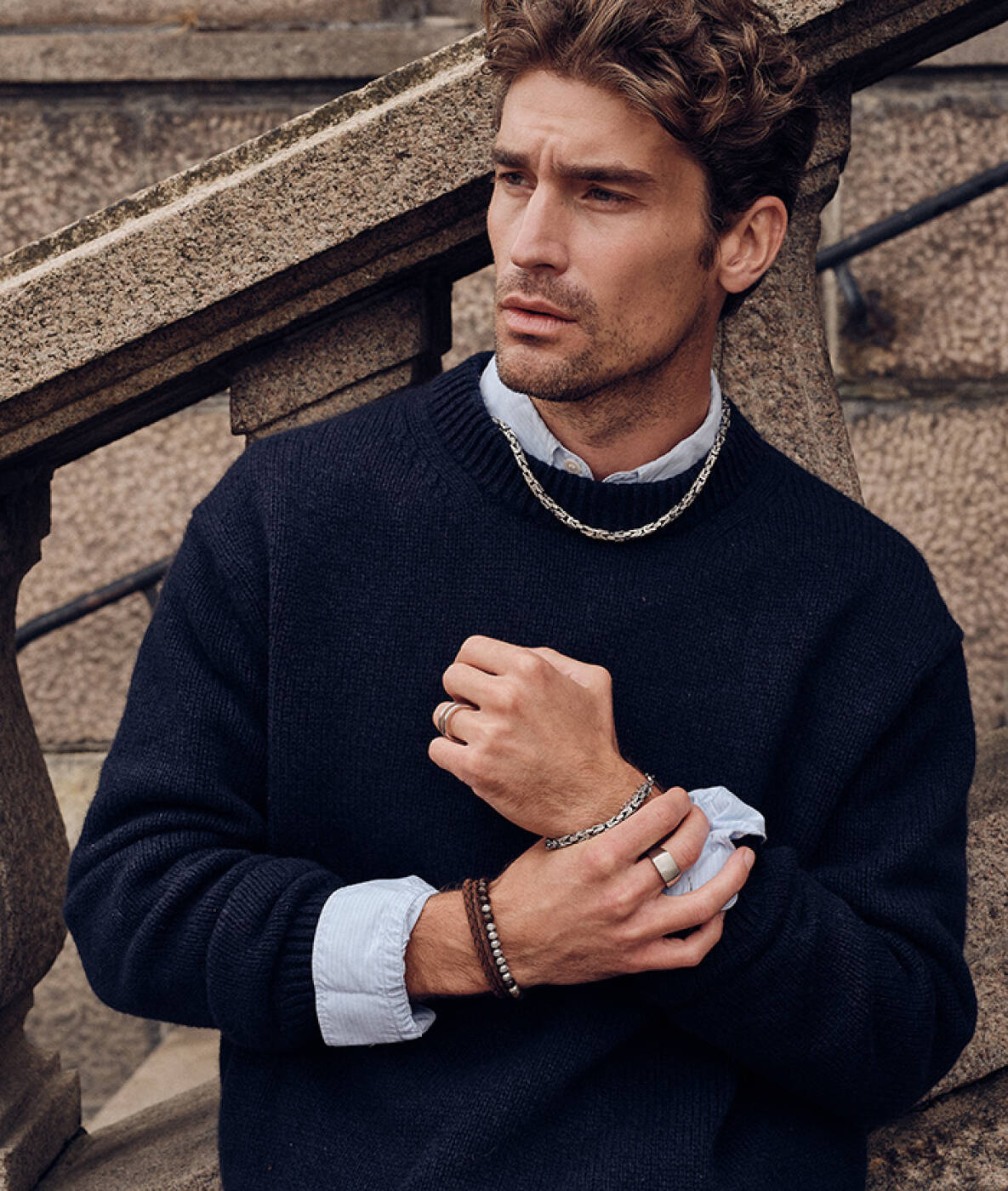 PHOENIX Armbånd SvartAntik/Brun