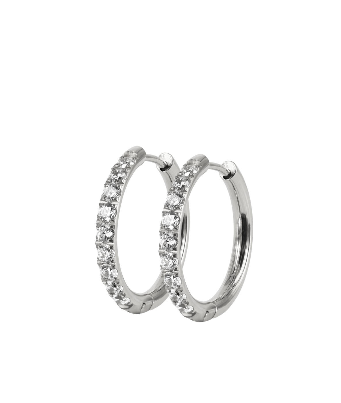 LUCY Large Øredobber Stål