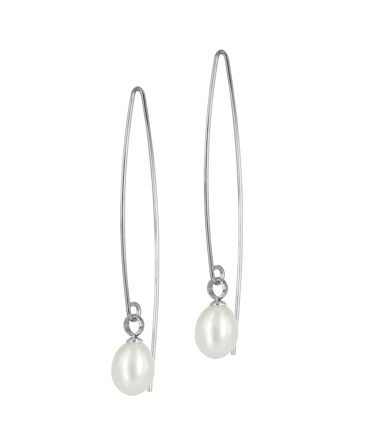 PALMA Long Øredobber Stål