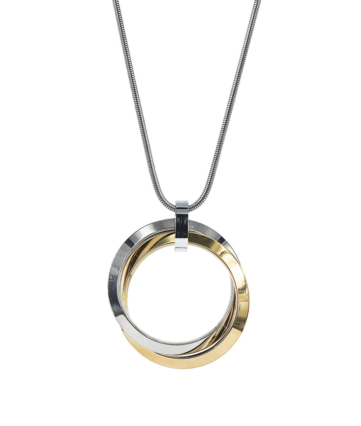 CHELSEA Short Halskjede Stål/Gull