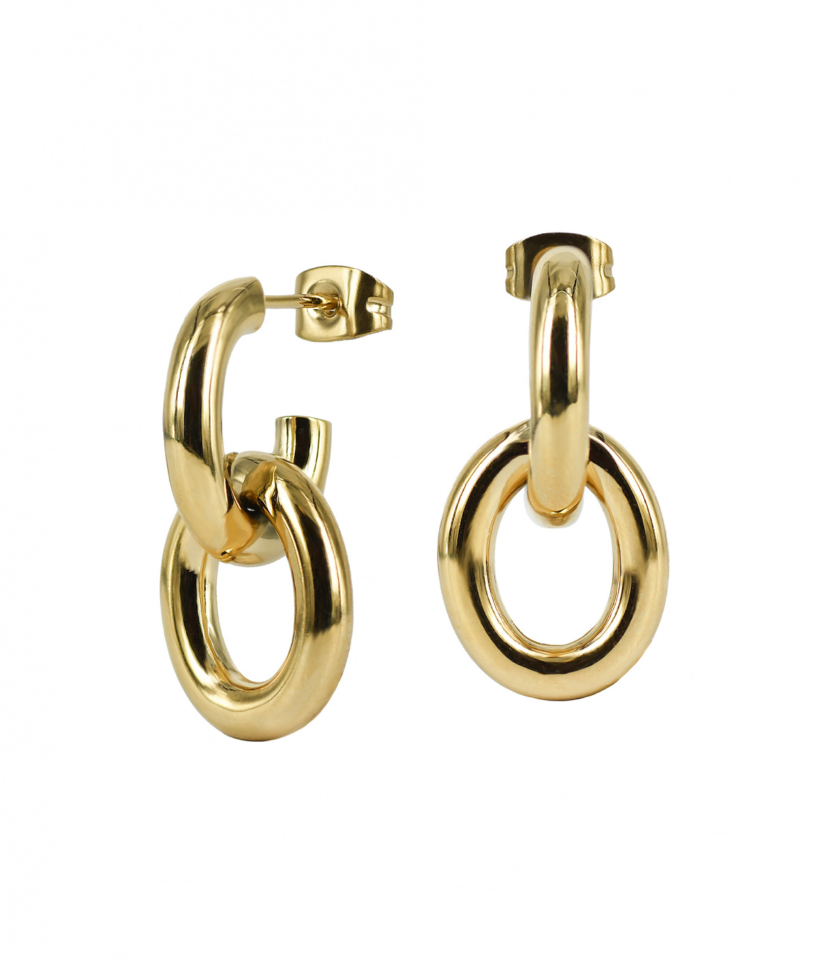 RUBY Øreringer Gull 