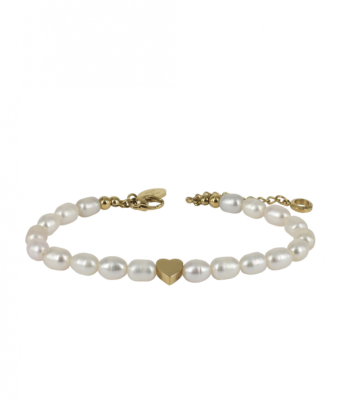 ELISE Pearl Bracelet Vit/Gold