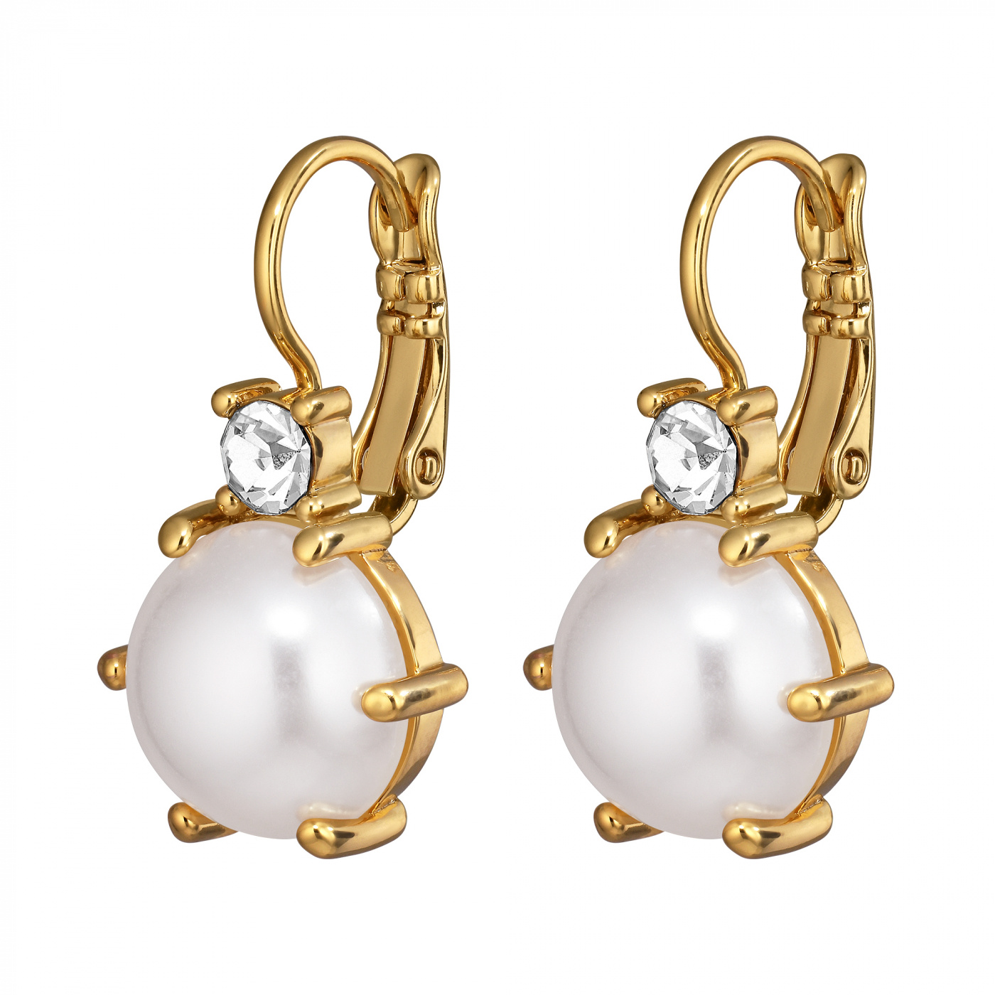 BEGONIA SG WHITE PEARL Earrings Gold