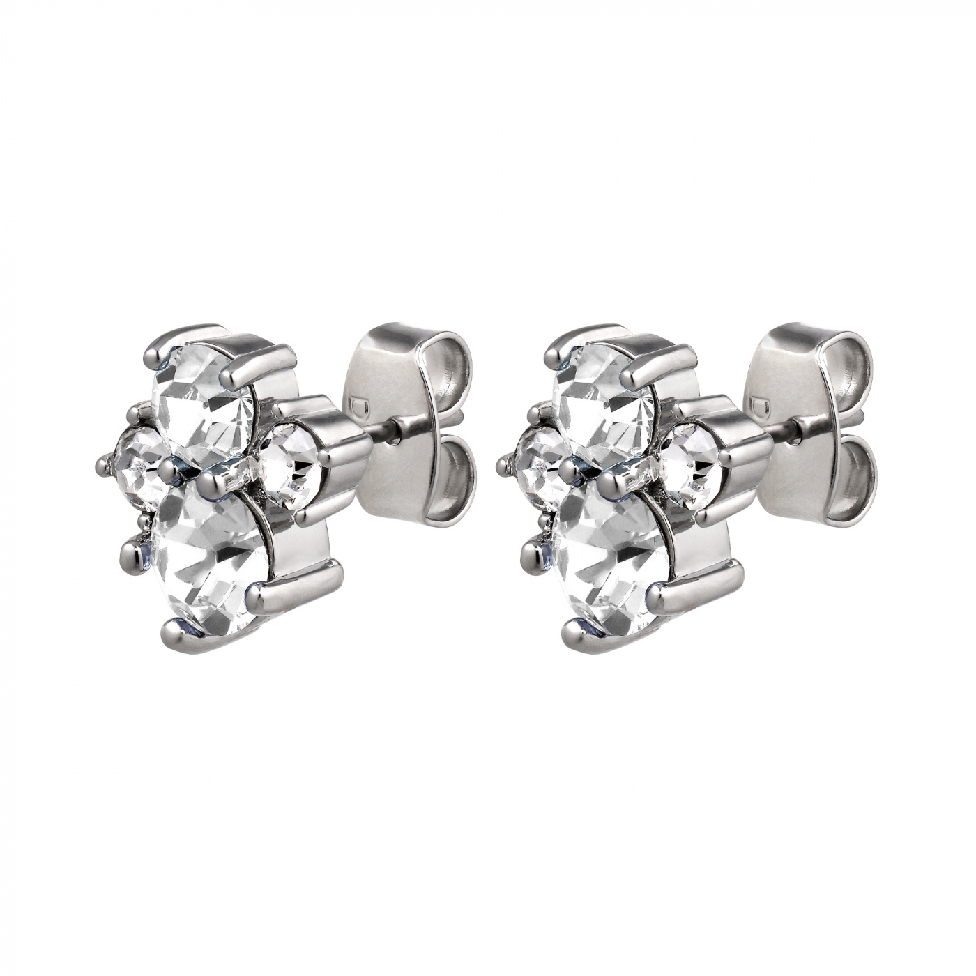 BILLIS CRYSTAL Earrings Silver