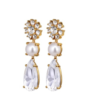 MISIA SG CRYSTAL_WHITE PEARL Earrings