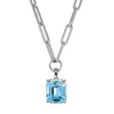 OCTA SS AQUA Necklace Silver