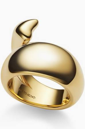Sagene Ring Goldplated Silver
