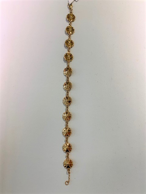 Uppland Armbånd 10 blommor Gull 18+1 cm