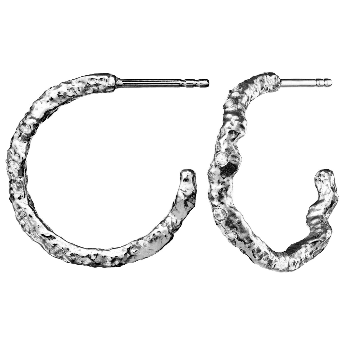 Janine grande Øreringer Sølv