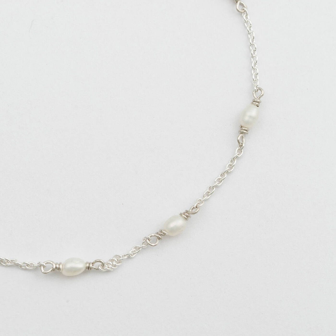 Treasure Multi Pearl Bracelet Sølv