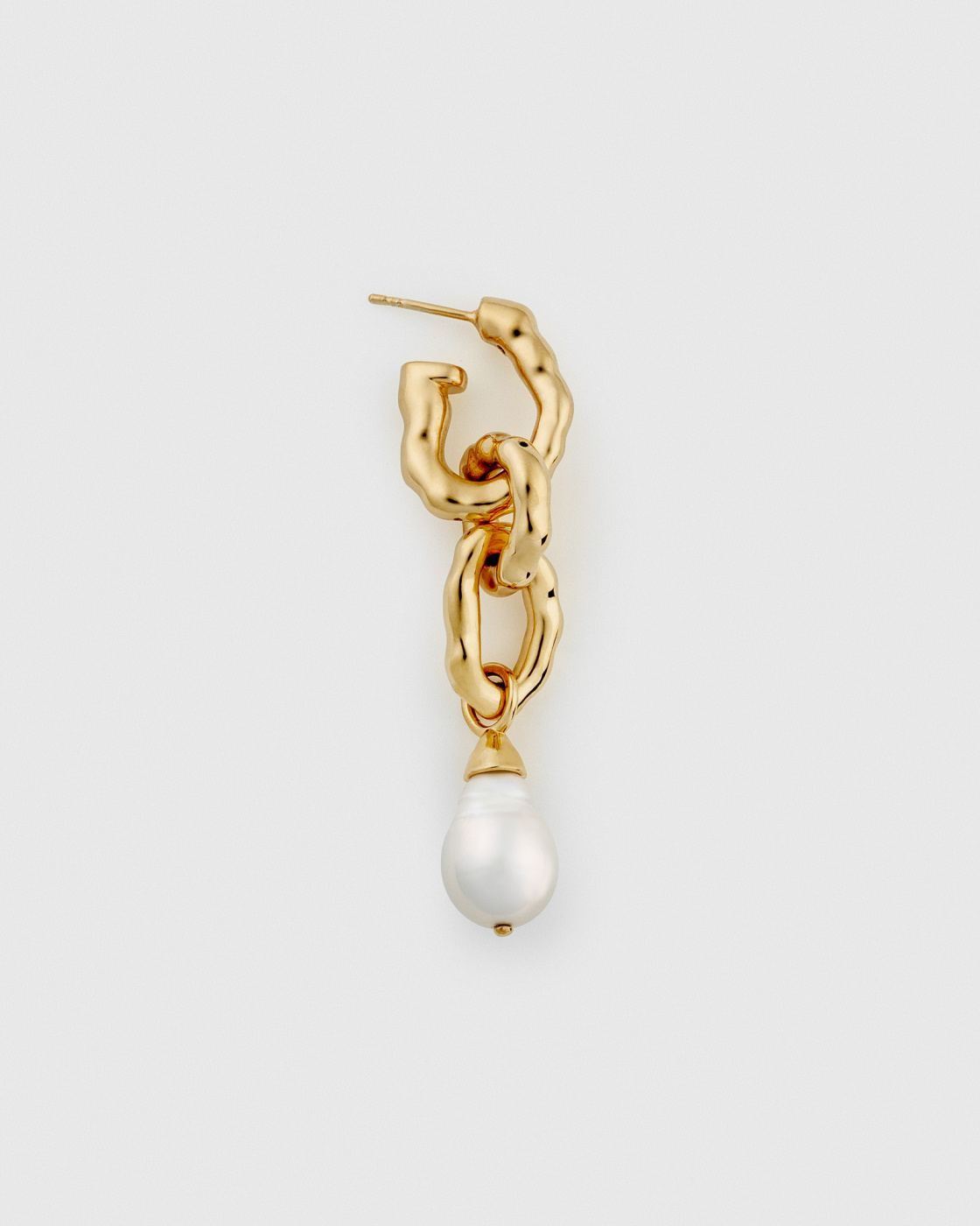 Mary Long Single Earring Gold