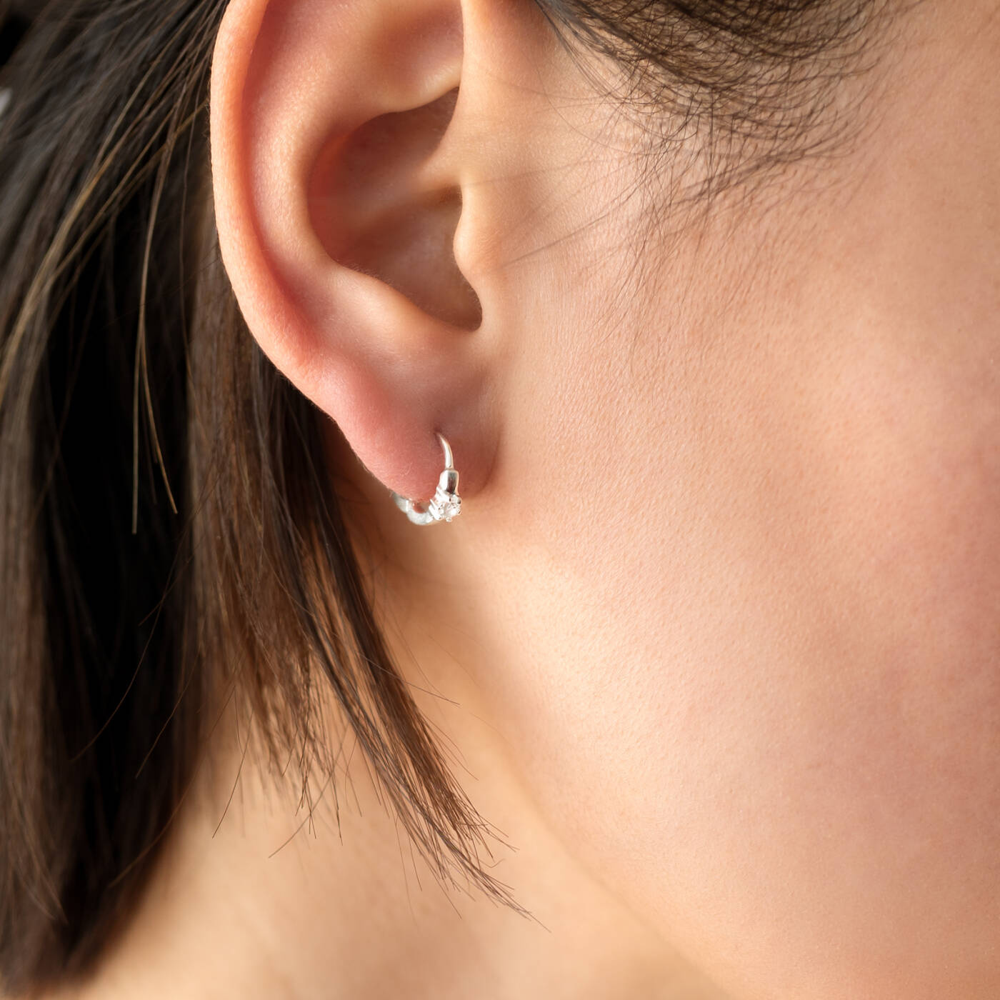 Mini Princess Hoops Sølv