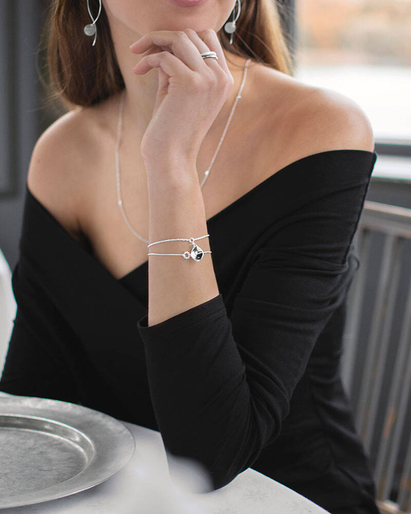 Gaias Grace single Armbånd Sølv