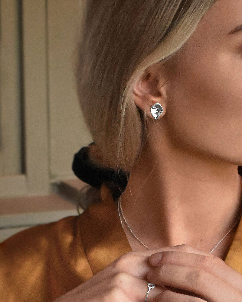 Gaias Grace Øreringer fixed Sølv