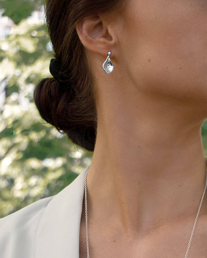 Gaias Grace Øreringer Sølv