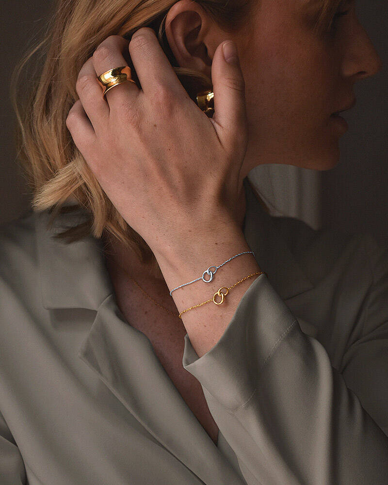 Les Amis drop Armbånd Sølv