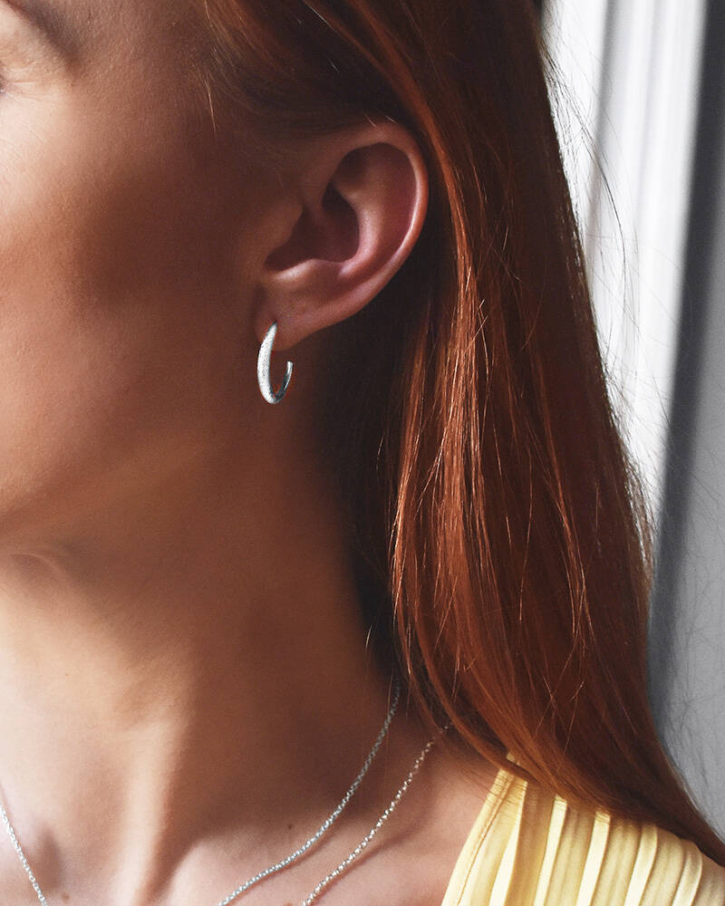 Les Amis hoops matte Sølv