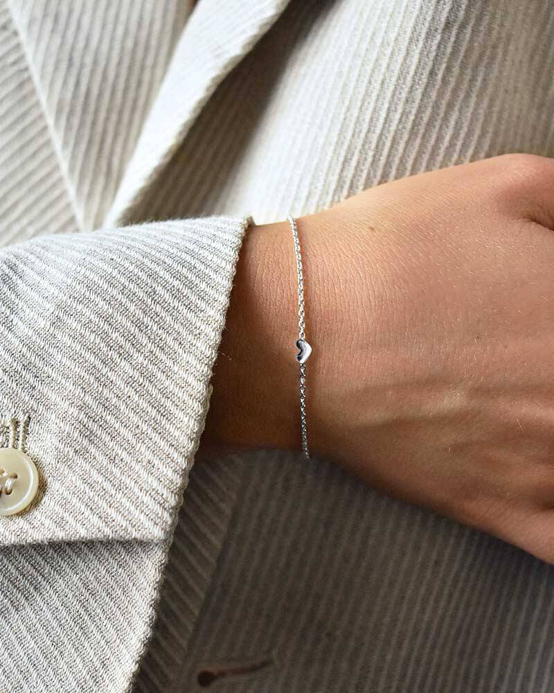 Loving Heart drop Armbånd Sølv