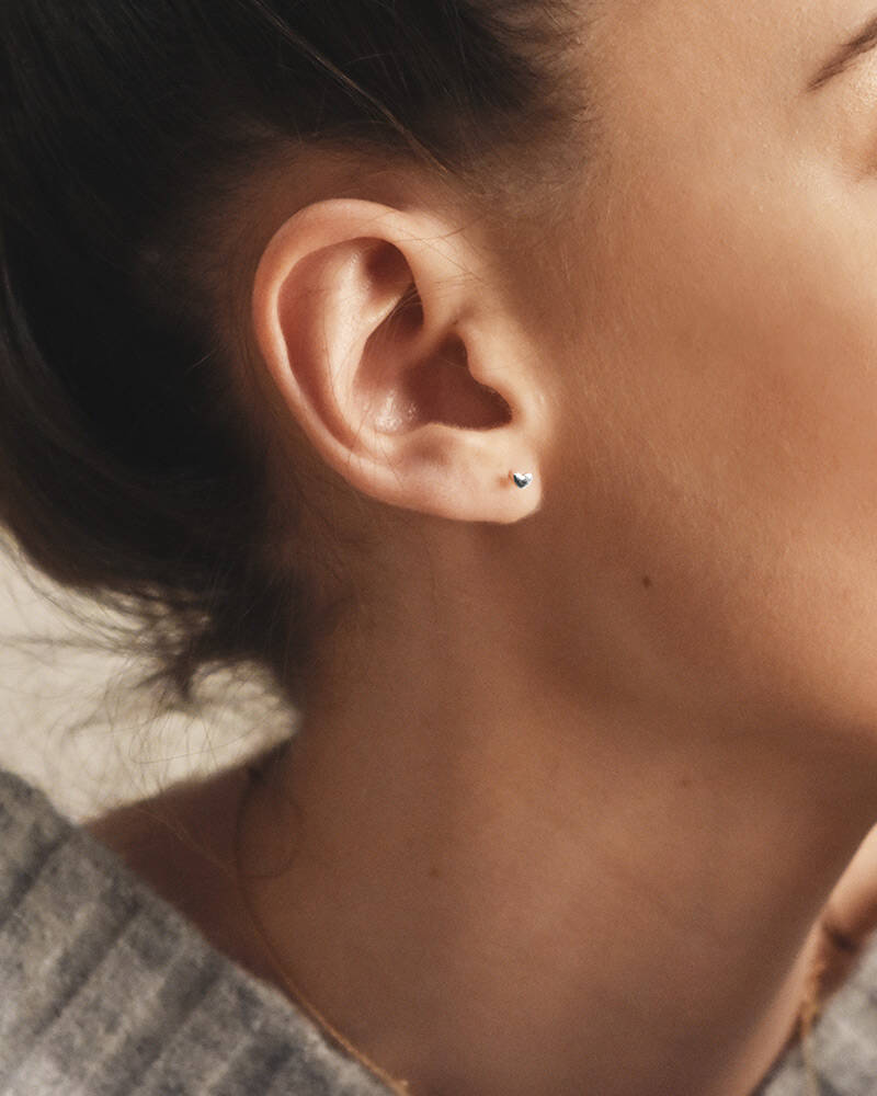 Loving Heart drop Øreringer Sølv