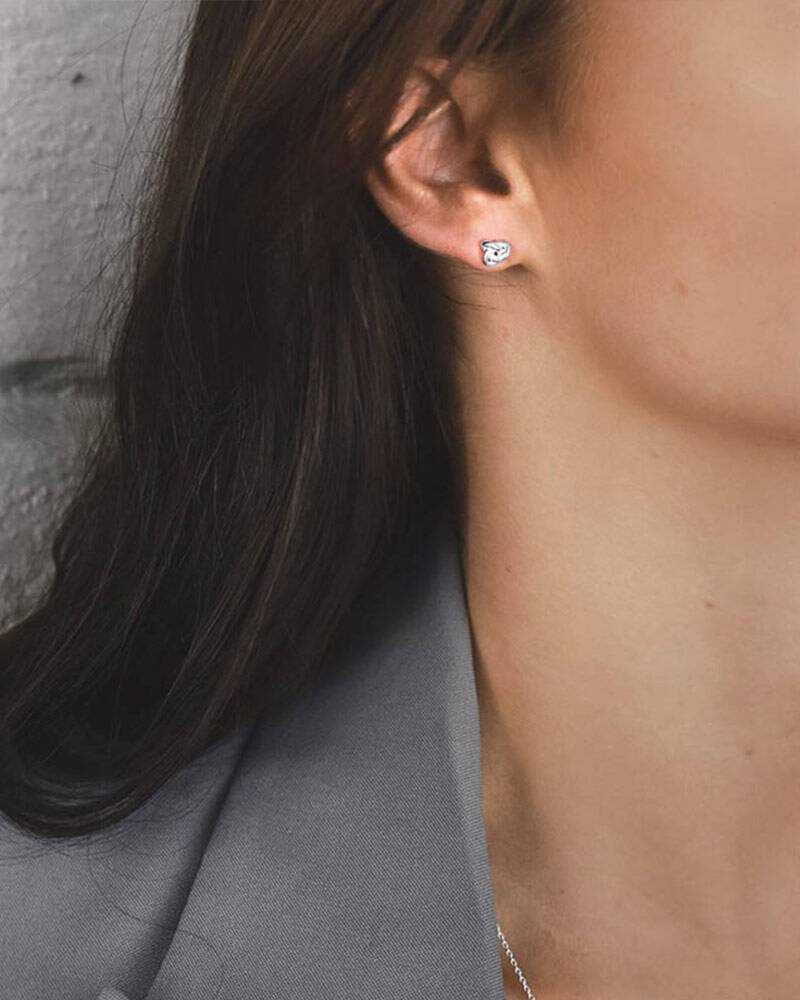 Le knot drop Øreringer Sølv