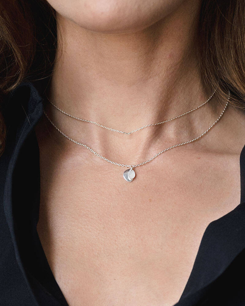 Lakeside drop Halskjede Sølv