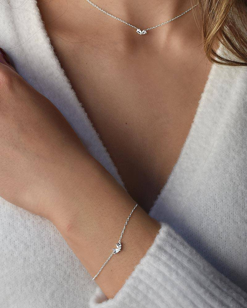 Love Heart Armbånd Sølv